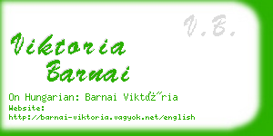 viktoria barnai business card